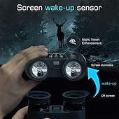 Недорогие Экшн-камеры-3D VR ультра HD бинокль ночного видения для взрослых - 8K с автоматическим пробуждением, инфракрасный, перезаряжаемый через USB, 6-кратный оптический зум, большой объектив 25 мм, идеально подходит для