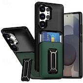 baratos Capa Samsung-telefone Capinha Para Samsung Galaxy S25 S25 Ultra S24 Ultra Plus S23 Ultra Capa traseira Com Suporte Antichoque PC