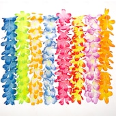 levne Event &amp; Party Supplies-36/50 ks havajských leis ve velkém na luau párty, havajské dekorace, hedvábný květinový náhrdelník, barevné tropické havajské dekorace na hula taneční párty, květinové leis na letní plážovou párty u