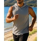 economico T-shirt e Canottiere da Corsa-Per uomo Canotta da corsa Canotta da palestra Senza Maniche Top Traspirante Asciugatura Rapida Leggero Allenamento in Palestra Tennis Golf abbigliamento sportivo Abbigliamento sportivo Tinta unita
