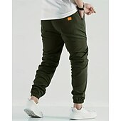 economico Pantaloni cargo-Per uomo Pantaloni Cargo Pantaloni Tasca Coulisse Elastico in vita Semplice Indossabile All&#039;aperto Quotidiano Campeggio &amp; Escursionismo Moda Classico Marrone Scuro Nero