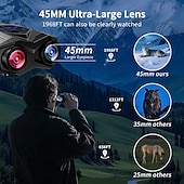 economico Telemetri e telescopi-Binocolo per birdwatching, binocolo transfrontaliero, visione notturna, zoom 4k 16x, raffica a infrarossi, foto e video HD