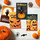 tanie Halloween-halloween podnoszenie flagi retro baner frak kwiat ustawienie dekoracji rekwizyty artykuły imprezowe