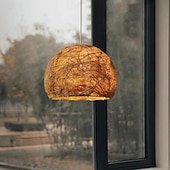 Недорогие В форме фонаря-Люстра из ротанга в стиле ваби-саби, винтажная креативная люстра из ротанга ручной работы для гостиной столовой