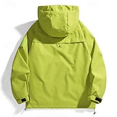 preiswerte Wasserdichte Jacken-Herren Windjacke Wanderjacke Regenmantel Außen Wasserdicht Winddicht Wanderoutfits Wanderbekleidung Frühling Herbst Oberteil Camping / Wandern / Höhlenforschung Laufen Schwarz Purpur Grün