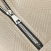economico Felpe di base-Per uomo Felpa con cappuccio e zip Felpa con zip Nero Bianco Blu marino Cachi Grigio chiaro Colletto Mao Semplice Zip a un quarto Casuale Quotidiano Ferie Streetwear Cool Casual Autunno &amp; Inverno