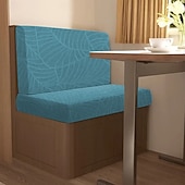 economico Copridivano-Copridivano impermeabile per dinette camper in jacquard a foglie, per esterni, antiscivolo, elasticizzato, per sedili auto e protezione di mobili.