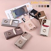 billiga Skal och fodral till Samsung-telefon fodral Till Samsung Galaxy S25 S25 Plus S24 Ultra S24 S24 Ultra Plus S23 Ultra Plus S23 S23 Plus S22 Ultra S22 S21 Plus Ultra Plånboksfodral med snodd Stöd Kortplats Kontor / företag