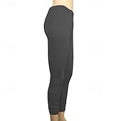 olcso Sima leggings-Női Nadrágok Leggingek Utcai sikk Alkalmi Teljes hossz Természetes Sima Rugalmas derék kellemes Szabadtéri Kényelmes Szabadtéri Sportruházat Szabadság Bíborvörös Stétszürke Kék tó Bor Ősz Normál