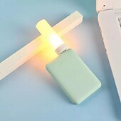 cheap Decorative Lights-4 Pcs simulation flame lamp candle lamp dynamic flame lamp bedside mini Usb atmosphere lamp small night lamp Halloween Christmas decoration lights