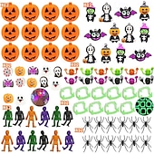 billiga Halloweenmask och rekvisita-Halloween mochi squishy leksaker med presentask mini kawaii mochi squishy leksak stresslindrande ångestpaket för barn festgåvor halloween miniatyrer halloween godispåsar presenter