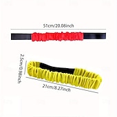 お買い得  屋外活動-6個の両端三脚レースストラップ、伸縮性のある脚紐、2種類の素材オプションあり、複数のプレイヤーが楽しめるチームビルディングゲーム、屋外パーティーアクティビティ、履物アクセサリー