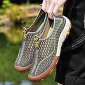 billige Sneakers til herrer-Herre utendørs tursko i netting – vannavstøtende og solide joggesko for fotturer, turstier og komfort hele dagen