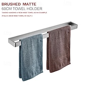 cheap Towel Bars-Towel Bar Towel Rack 304 Stainless Steel Wall Mounted Bathroom Hardware Towel Holder for Bath Towels, Rustproof Towel Rail for Kitchen, Shower, Hotel Use, Heavy Duty Polished Finish