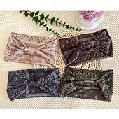 economico Forniture per eventi e feste-Fasce per capelli da yoga da donna, confezione da 4, fasce elastiche per capelli sportive che assorbono il sudore, fasce elastiche per la testa da allenamento per lo stile europeo e americano
