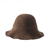 economico Cappelli-Cappelli da pescatore da donna in maglia di cashmere, cappello da pescatore pieghevole, caldo, autunno e inverno, colore unico