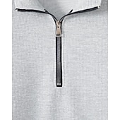 economico Tute da ginnastica-Per uomo Tuta da Ginnastica Pantaloni da Tuta Pista superiore Tasca con cerniera Tinta unita Completo Abbigliamento Autunno Nero Bianco Palestra Athleisure Corsa Antivento Manica Lunga Sport