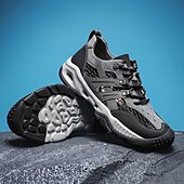 baratos Ténis para Homem-Tênis masculino cáqui para caminhada ao ar livre - tênis de corrida de trilha duráveis com malha respirável e sola antiderrapante para acampamentos, caminhadas e aventuras diárias ao ar livre
