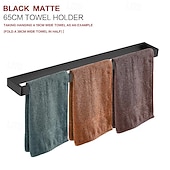 cheap Towel Bars-Towel Bar Towel Rack 304 Stainless Steel Wall Mounted Bathroom Hardware Towel Holder for Bath Towels, Rustproof Towel Rail for Kitchen, Shower, Hotel Use, Heavy Duty Polished Finish