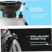 cheap Camping Accessories-Portable Camping Shower, 10 Spray Modes, Insulated Pressure Sprayer, Warm Water Outdoor Shower for Hiking, Beach, Pet Washing