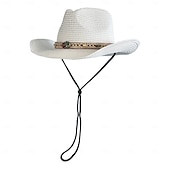 olcso Kalapok-retró divatos cowboy kalapok retró divatos nagy ereszű, ívelt szélű, kemény szalma western cowboy kalapok utazáshoz mindenféle strandkalap férfiaknak és nőknek