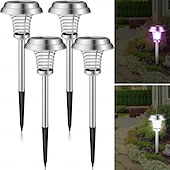 halpa Bug zapper-aurinkohyönteisviemäri vedenpitävä ulkokäyttöön tarkoitettu hyttysten tappaja ja valaistusta karkottava lamppu sisä- ja ulkokäyttöön puutarhaterassille violetti ja valkoinen valo (ruostumaton teräs -