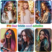 levne Clip in Extensions-Barevné prodlužování vlasů clip-in 12 kusů blond