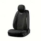 cheap Car Seat Covers-High-End Comfortable Car Seat Cover  Universal Type Compatible with Airbags Suitable for Sedans Trucks Vans SUVs All Season Universal Combination Set Black and Gray and White