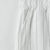 cheap Classic-Men&#039;s Linen Pants Trousers Summer Pants Beach Pants Pocket Elastic Waist Drawstring Striped Comfort Breathable Vacation Daily Holiday Hawaiian Boho Black White