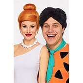 economico Parrucche di Coppia-parrucca wilma flintstone parrucche carnevale cosplay festa
