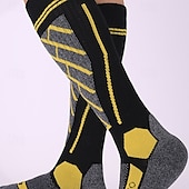 abordables Accesorios para deportes y aire libre-1 Par Hombre Mujer calcetines de lana merino Calcetines de senderismo Calcetines para correr Mantiene abrigado Transpirable Anti ampollas Grueso Invierno Al aire libre Sobre la pantorrilla Retazos