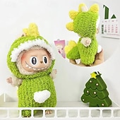 economico Set di Abbigliamento e Accessori per Bambole-Outfit ForLabubu abbigliamento da dinosauro per bambola ForLabubu accessori adorabili (Nessuna bambola)