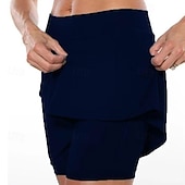 levne Obyčejné legíny-Dámské Kalhoty Skort Šortky proti oděru Šik ven Na běžné nošení Krátký Přírodní Bez vzoru Elastický pas Pohodlný Venkovní Pohodlné Dovolená Víkend Oranžovo červená Jezerní modrá Černá Tmavě námořnická