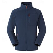 abordables Softshell, polares y chaquetas de montaña-Hombre Chaqueta para senderismo Chaqueta de lana para senderismo Invierno Al aire libre Térmico Grueso Invierno Chaquetas de Lana / Vellones Negro Rojo Azul Marino Oscuro Azul Real Gris