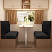abordables Funda de sofá-Fundas de cojín elásticas para comedor de RV de 2 piezas, fundas de cojín de sofá en forma de T, fundas elásticas para asientos de caravana, protección de muebles de RV duradera y fácil de instalar