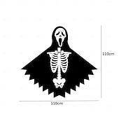 abordables Décor d&#039;Halloween d&#039;extérieur-Décoration de fête d&#039;Halloween, drapeau suspendu, bannière décorative de mort de citrouille, toile de fond photo en polyester, bannières suspendues, drapeau pour voiture, maison, jardin, décoration de fête domestique
