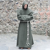 levne Pláště a pláštěnky-punk&amp;amp; gotická středověká renesance kabát ze 17. století cosplay kostým mikiny župan svrchní oděv čaroděj kněz pánské halloweenské představení maškarní larp kabát středověký plášť
