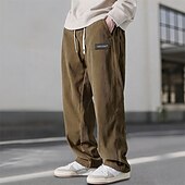 baratos Calças de Corrida &amp; Meias-Homens Calça Joggers Calças Esportivas Calças de Corrida Cintura elástica Com Cordão Calças Desportos e Ar livre Casual Outono Algodão Secagem Rápida Leve Respirável Tênis Cooper Corrida Normal Roupa