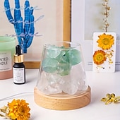 cheap Bedside Lamp-Natural Crystal Aroma Stone 1pc Diffuser - Demagnetising Bowl Lamp Ornament Home Bedroom Night Light Companion Gift - Essential Oil Not Included