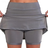 levne Obyčejné legíny-Dámské Kalhoty Skort Šortky proti oděru Šik ven Na běžné nošení Krátký Přírodní Bez vzoru Elastický pas Pohodlný Venkovní Pohodlné Dovolená Víkend Oranžovo červená Jezerní modrá Černá Tmavě námořnická