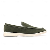 voordelige Hereninstappers &amp; loafers-Lichtblauwe instappers voor heren – ademende platte schoenen van imitatiesuède met gedempte zool voor lente-outfits, dagelijkse woon-werkverkeer en ontspannen stadswandelingen