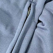economico Felpa Tattica-Per uomo Felpa con cappuccio e zip Felpa con zip Nero Bianco Blu marino Blu Cachi Girocollo Colletto Mao Semplice Con zip Tasca Sport &amp; Outdoor Casuale Quotidiano Streetwear Cool Abbigliamento