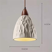 cheap Pendant Lights-Vintage Concrete Industrial Pendant Light Wood Farmhouse Single Hanging Ceiling Lamp Gray Cement Rustic Mid Century Modern Chandelier for Dining Room Kitchen Island Bedroom Cafe Bar