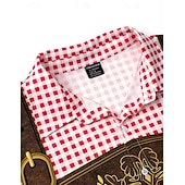 economico Abbigliamento Grafico-Camicie hawaiane Camicia Aloha bavarese Monaco Tedesco Alpino Grafico per Per uomo Adulti Stampa 3D  per Carnevale Birra Oktoberfest Spiaggia Vacanza Feste