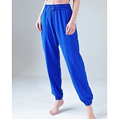 levne Jóga kalhoty a Bloomers-Dámské Fitness kalhoty Kalhoty na pilates Kalhoty na jógu S kapsami Ochrana proti slunci Lehká váha Vysoký pas Tělocvična Pilates Zumba Spodní část oděvu Pevná barva Tmavě šedá Černá Růžová Podzim