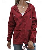abordables Vestes imperméables-Femmes Veste de randonnée Veste de pluie Imperméable Extérieur Imperméable Coupe-vent Tenues de randonnée Vêtements de randonnée Printemps Automne Top Coton Camping / Randonnée / Spéléologie Course