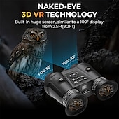 Недорогие Экшн-камеры-3D VR ультра HD бинокль ночного видения для взрослых - 8K с автоматическим пробуждением, инфракрасный, перезаряжаемый через USB, 6-кратный оптический зум, большой объектив 25 мм, идеально подходит для