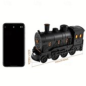 economico lampada da comodino-Diffusore di oli essenziali da 300 ml a forma di treno a vapore retrò &amp;umidificatore con telecomando a doppia modalità di nebulizzazione, perfetto per la camera da letto &amp;arredamento per ufficio