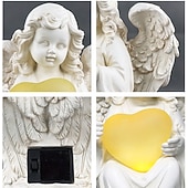 levne Zahradní osvětlení-1 ks solární krajinná světla láska andělská ozdoba nádvoří venkovní socha dekorace pryskyřičná světla