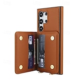 cheap Samsung Cases-Phone Case For Samsung Galaxy S22 S22 Plus  Ultra A73 A53 A52 A13 5G A13 A51 Back Cover with Lanyard Kickstand Card Slot Retro TPU PU Leather